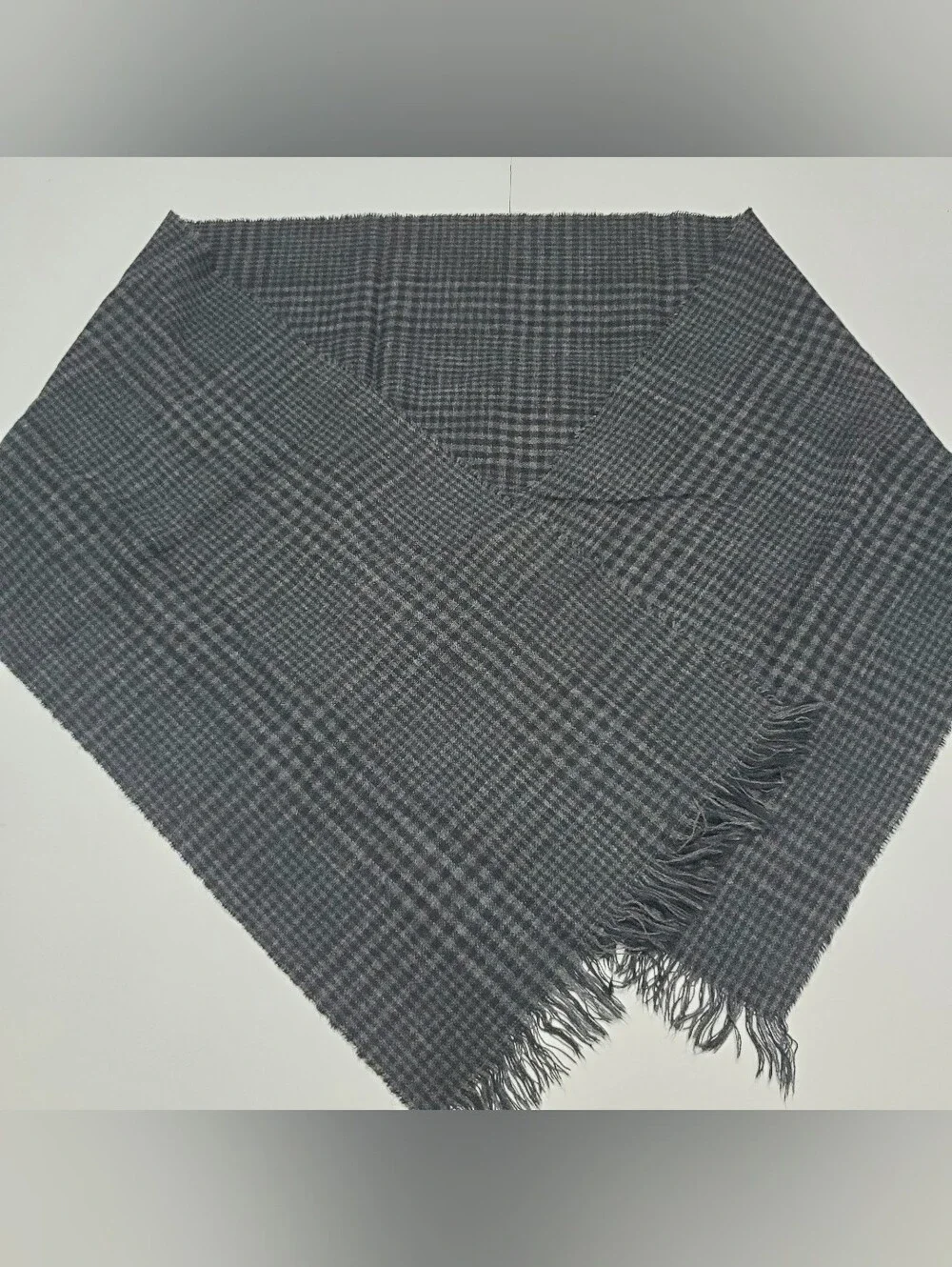 Goodfellow Men's Adult Scarf Black Plaid Knit Pattern 74x14